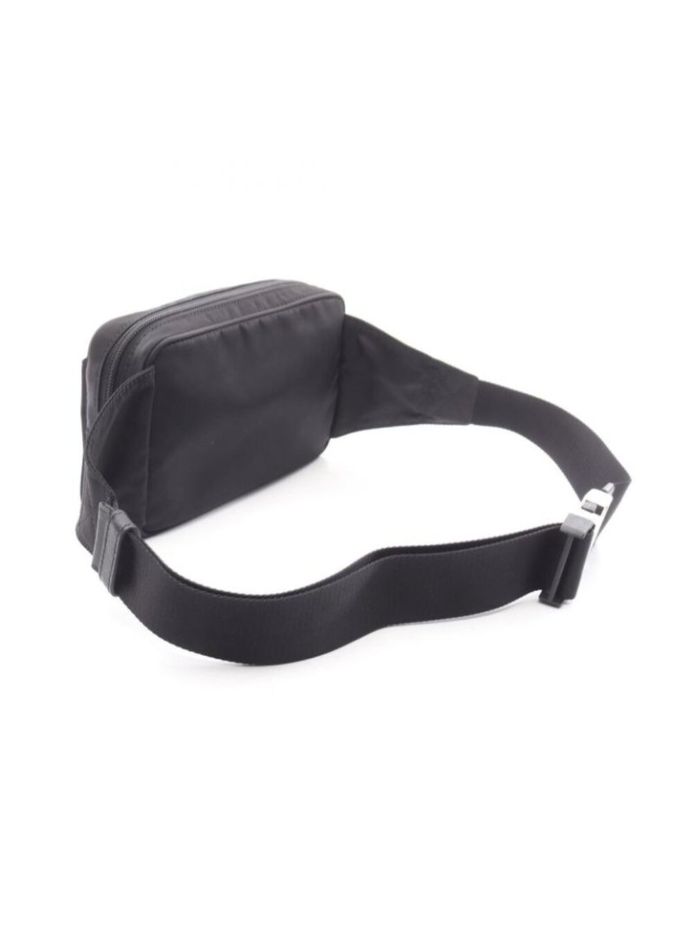 Prada Waist Bag Re-Nylon Black Nylon Saffiano Leather - Picture 2 of 4